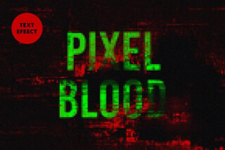 Bloody Pixel Text Effect