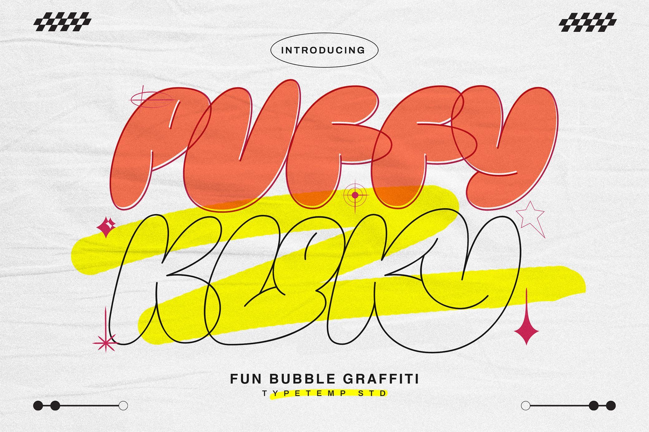 Puffy Kloky Bubble Font