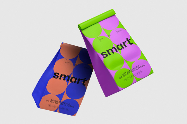 BRIGHT Paper Packaging Mockup Vol.2