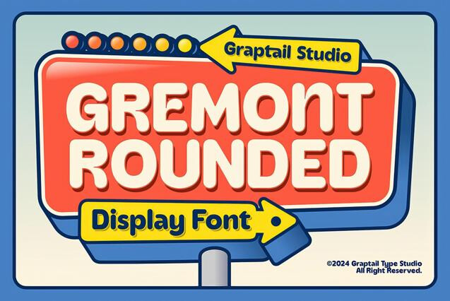Gremont — Rounded Font