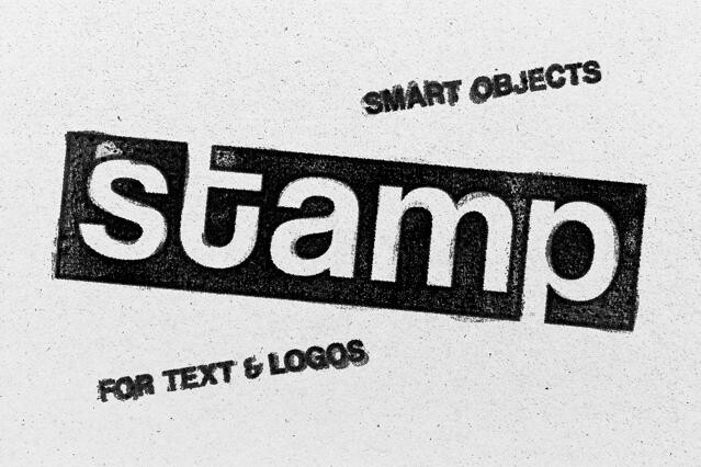 Ink Stamp Text Effect