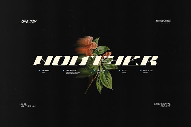 Nouther — Display Font