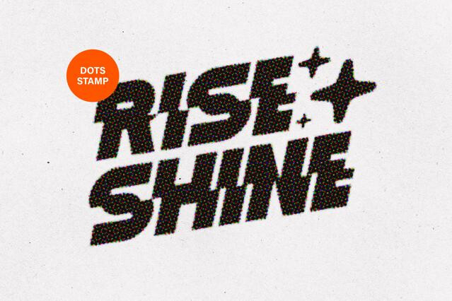 Halftone Stamp Text & Logo Effect