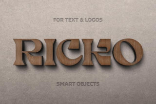 Craft Wood Sign Logo Mockup