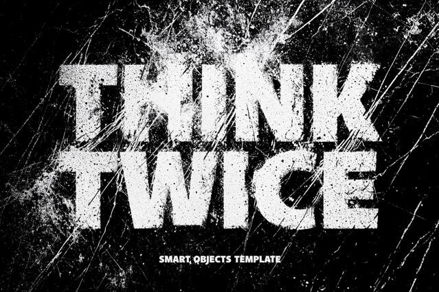 Grunge Distort Text Effect