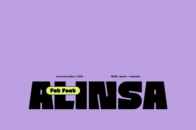 Alinsa — Display Font