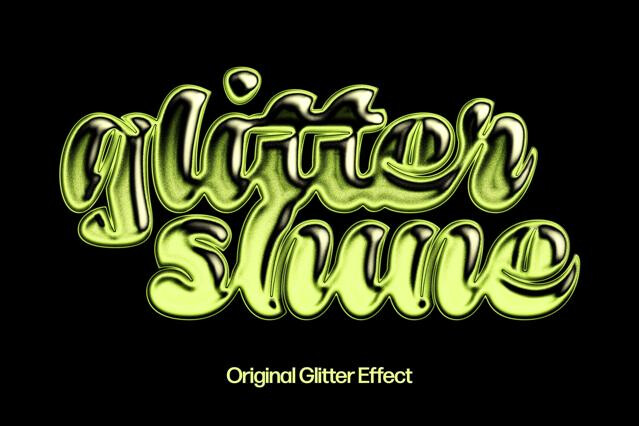 Glitter Slime Text Effect
