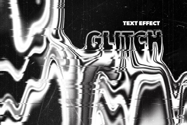 Melting Distort Text Effect