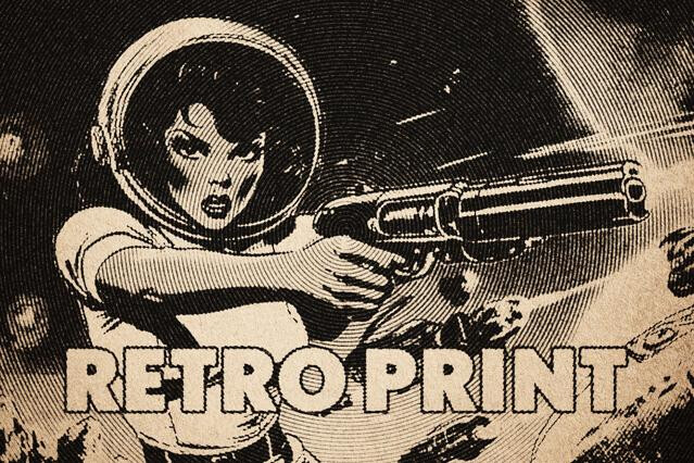 Retro Print Photo Effect