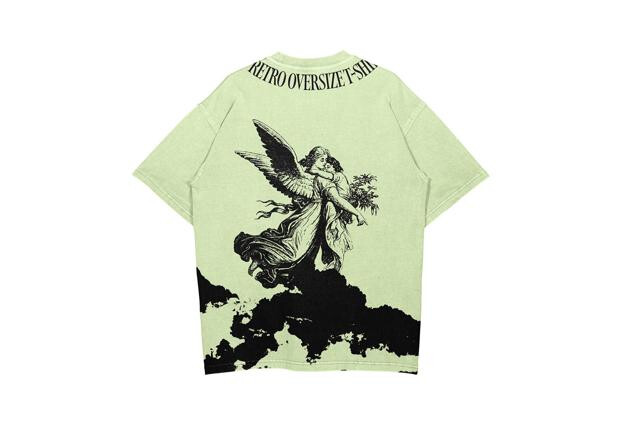 Oversize Retro-Washed T-Shirt Mockup