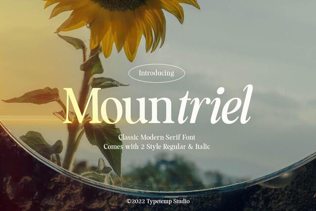 Mountriel — Classic Serif Font