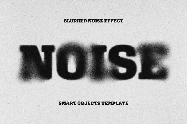 Blurred Noise Text Effect