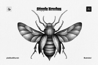 Stipple Brushes for Illustrator