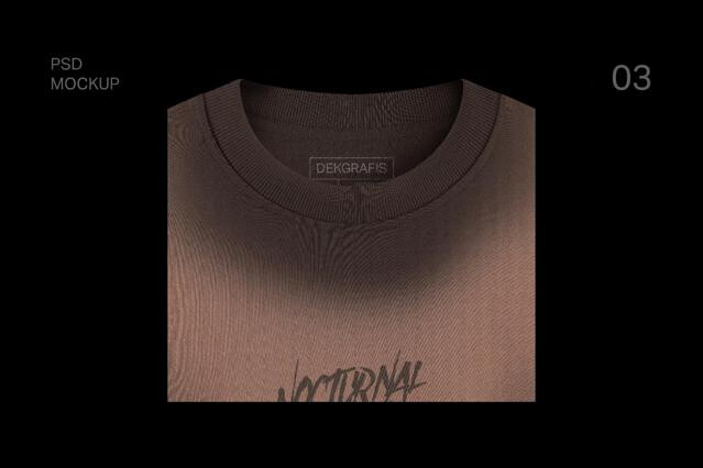 Closeup Crewneck Sweatshirt Mockup
