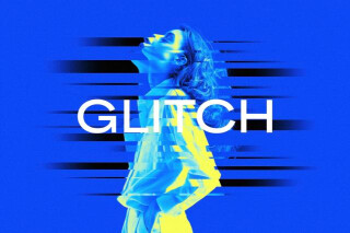 Glitch Duotone Photo Effect