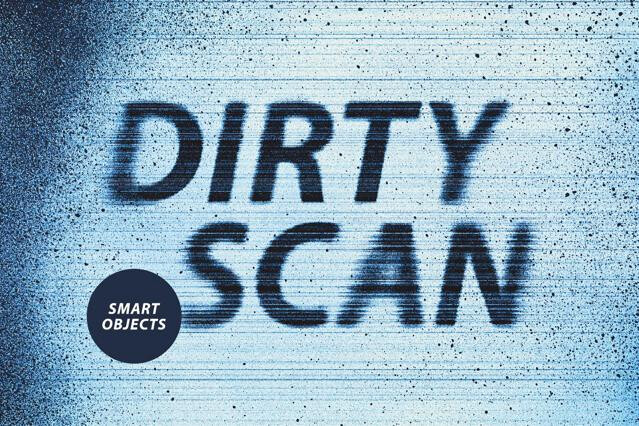 Dirty Scan Text Effect