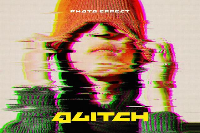 Distort Glitch Photo Effect