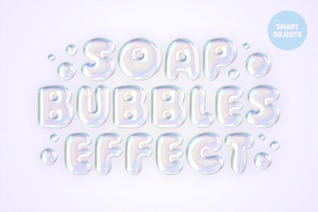 Soap Bubbles Text & Logo Effect