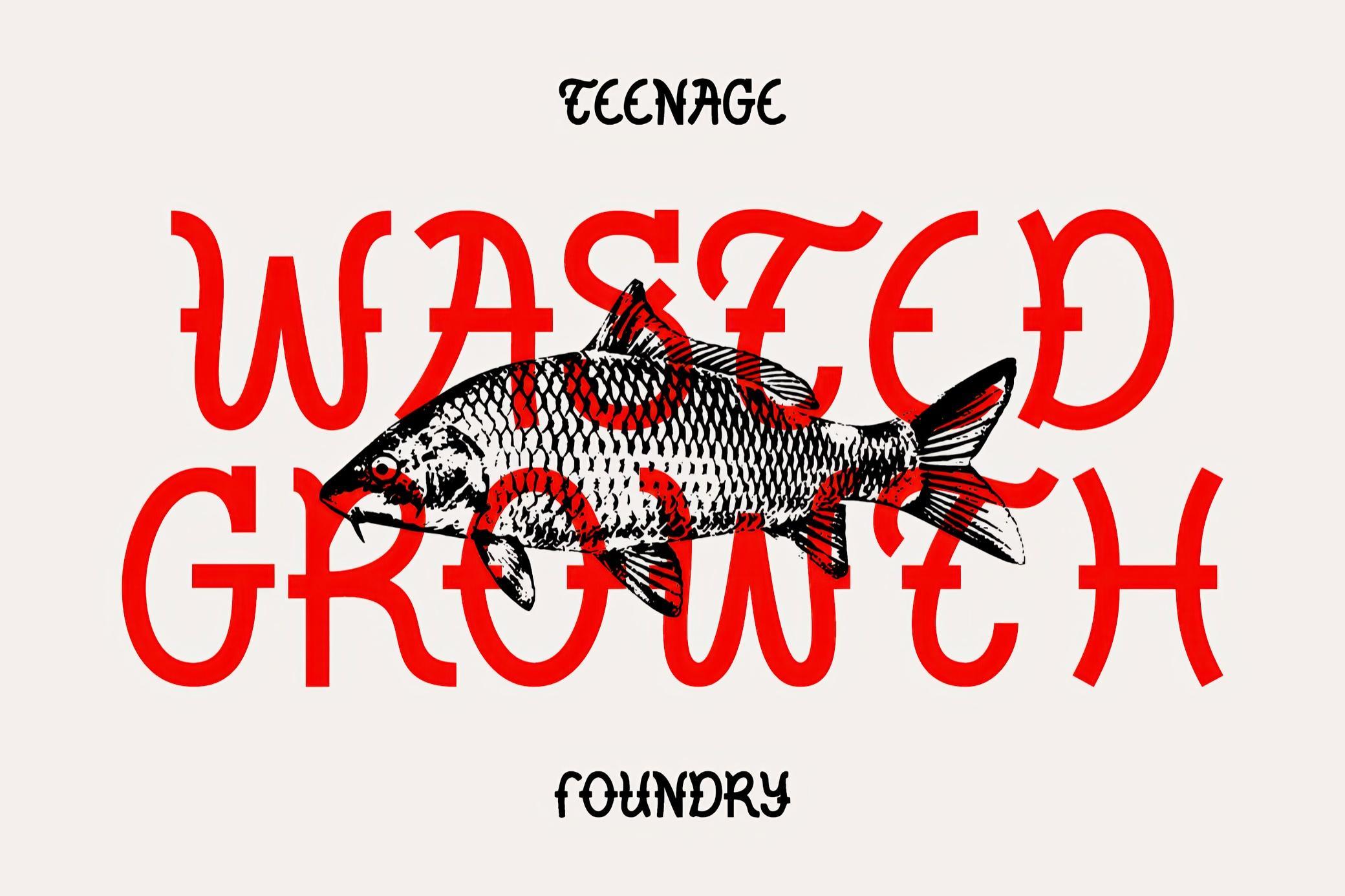 TF Wasted Growth — Display Font