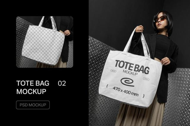L-Size Tote Bag Mockup