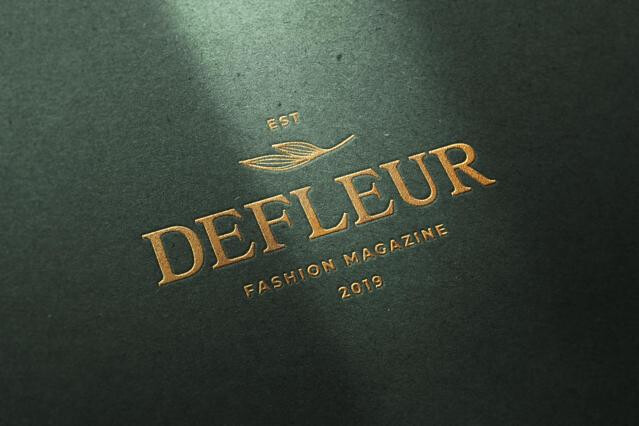Craft Paper Logo Mockup