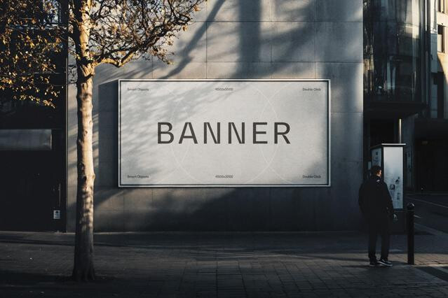 Outdoor City Banner Mockup