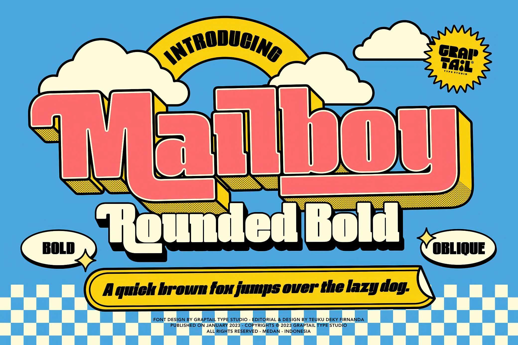 Mailboy — Rounded Bold Font