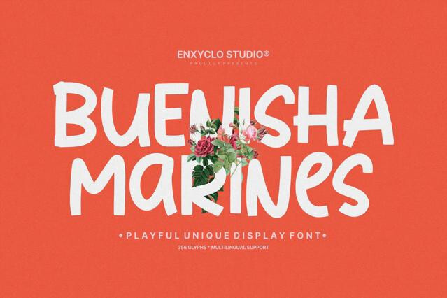 NCL Buenisha Marines — Playful Font