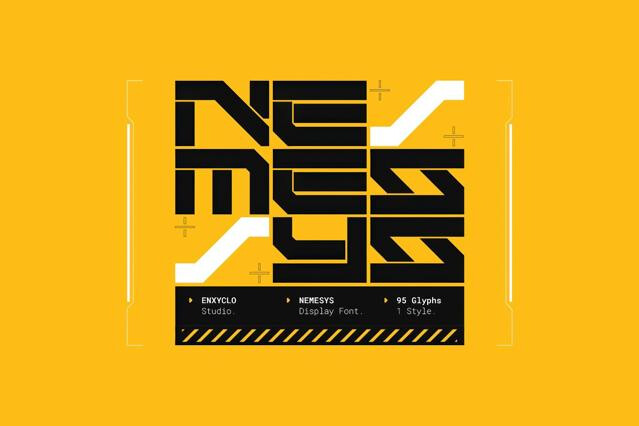 NEMESYS — Futuristic Cyberpunk Font