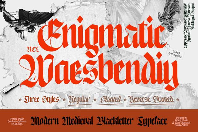 NCL Enigmatic Waesbendiy — Blackletter Font