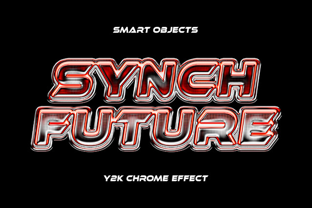 Y2K Chrome Text Effect