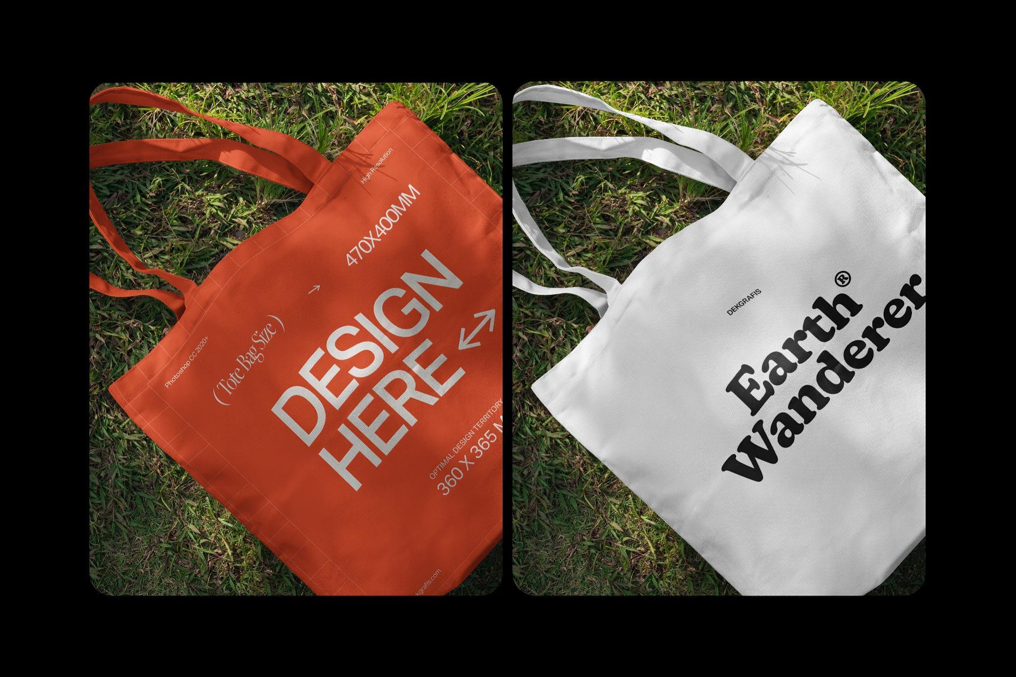 Closeup Tote Bag Mockup