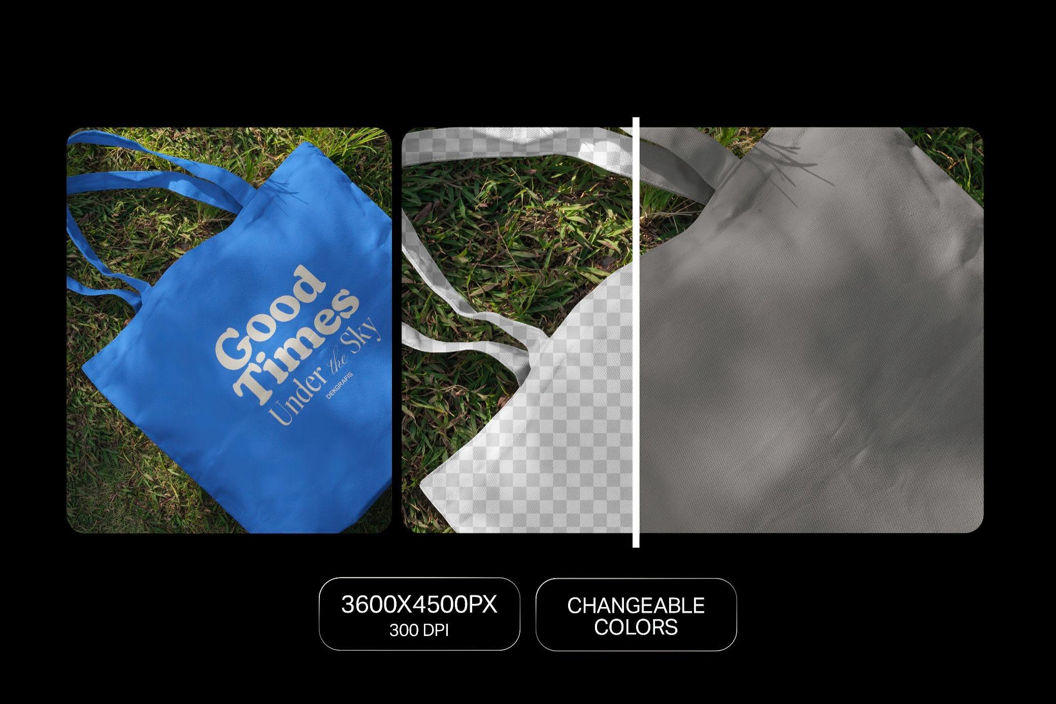 Closeup Tote Bag Mockup