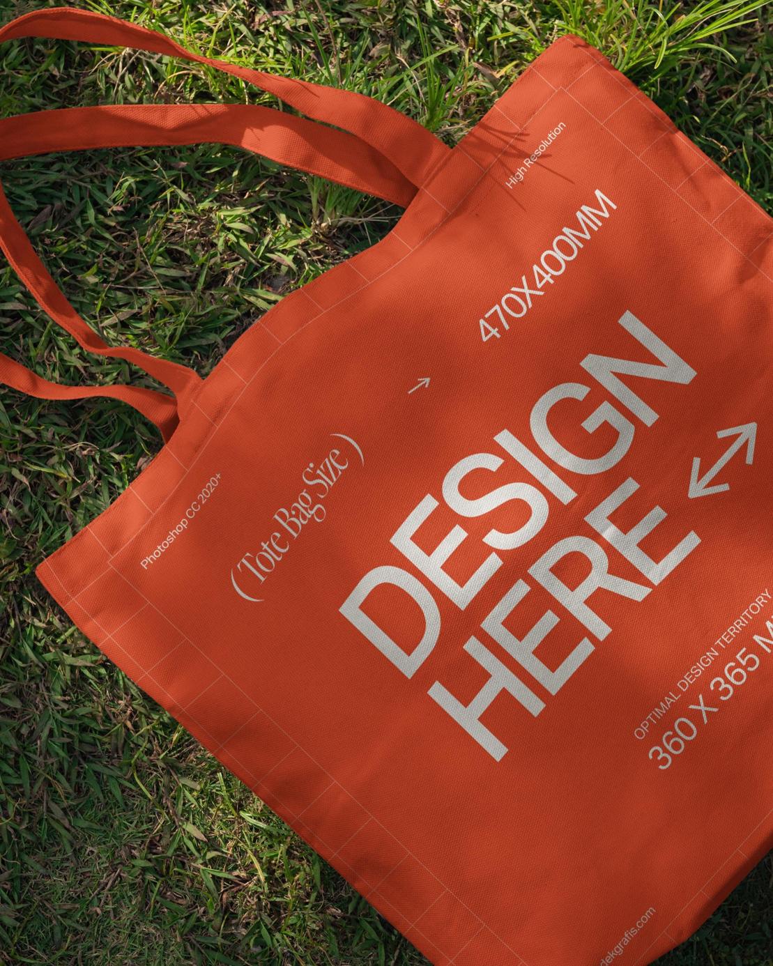 Closeup Tote Bag Mockup
