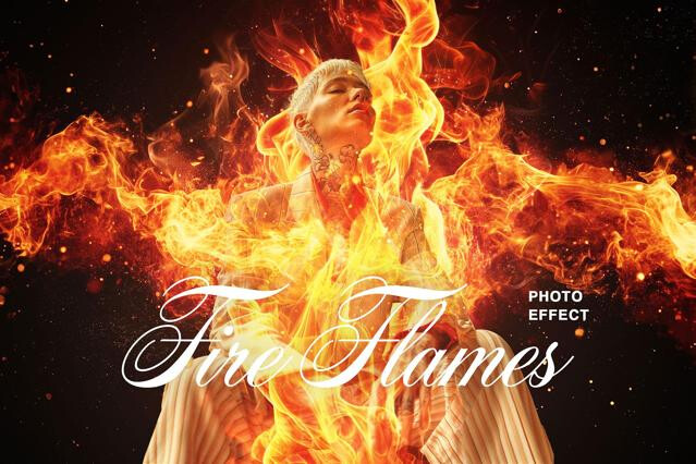 Fire Flames Photo Effect