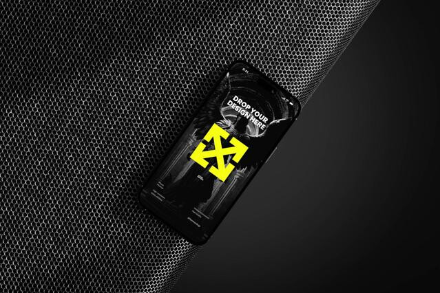 Expanded Metal iPhone Mockup