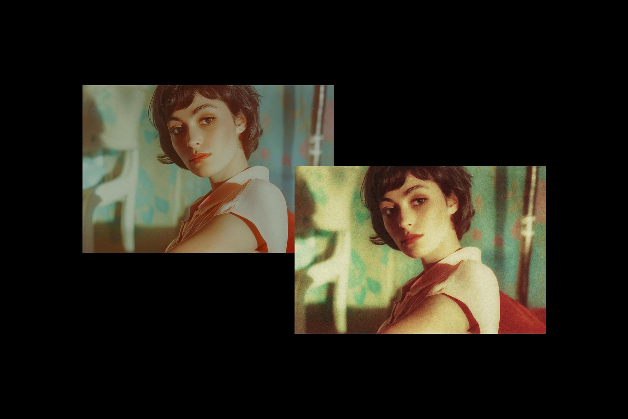 Vintage Photocard Effect