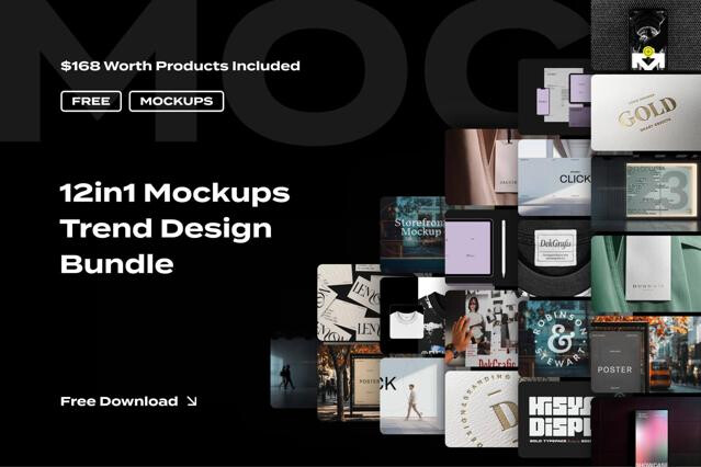 Free Mockups Trend Bundle 2025