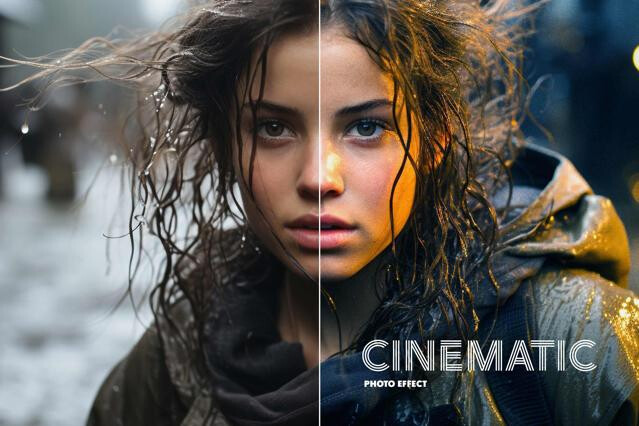 Grainy Cinematic Photo Effect