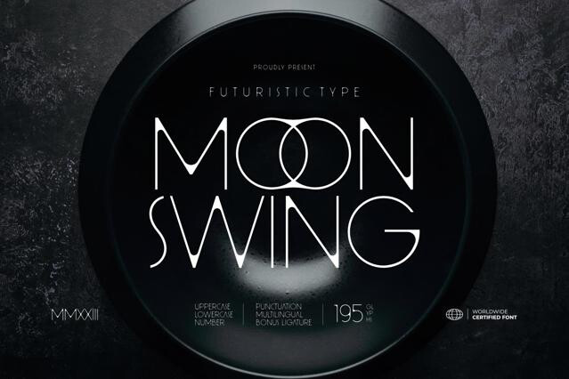 Moon Swing — Futuristic Font