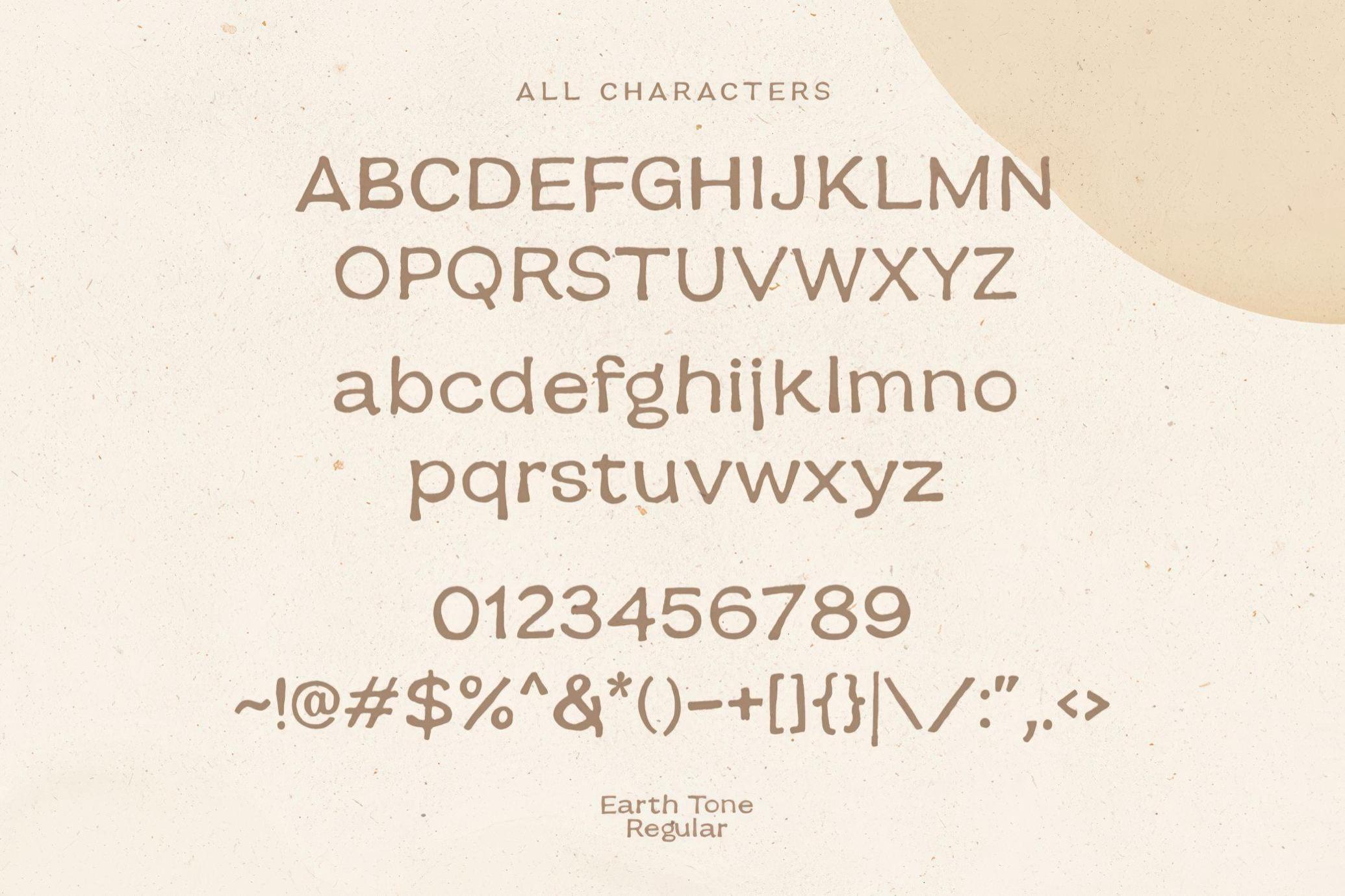 Earth Tone — Organic Sans Family