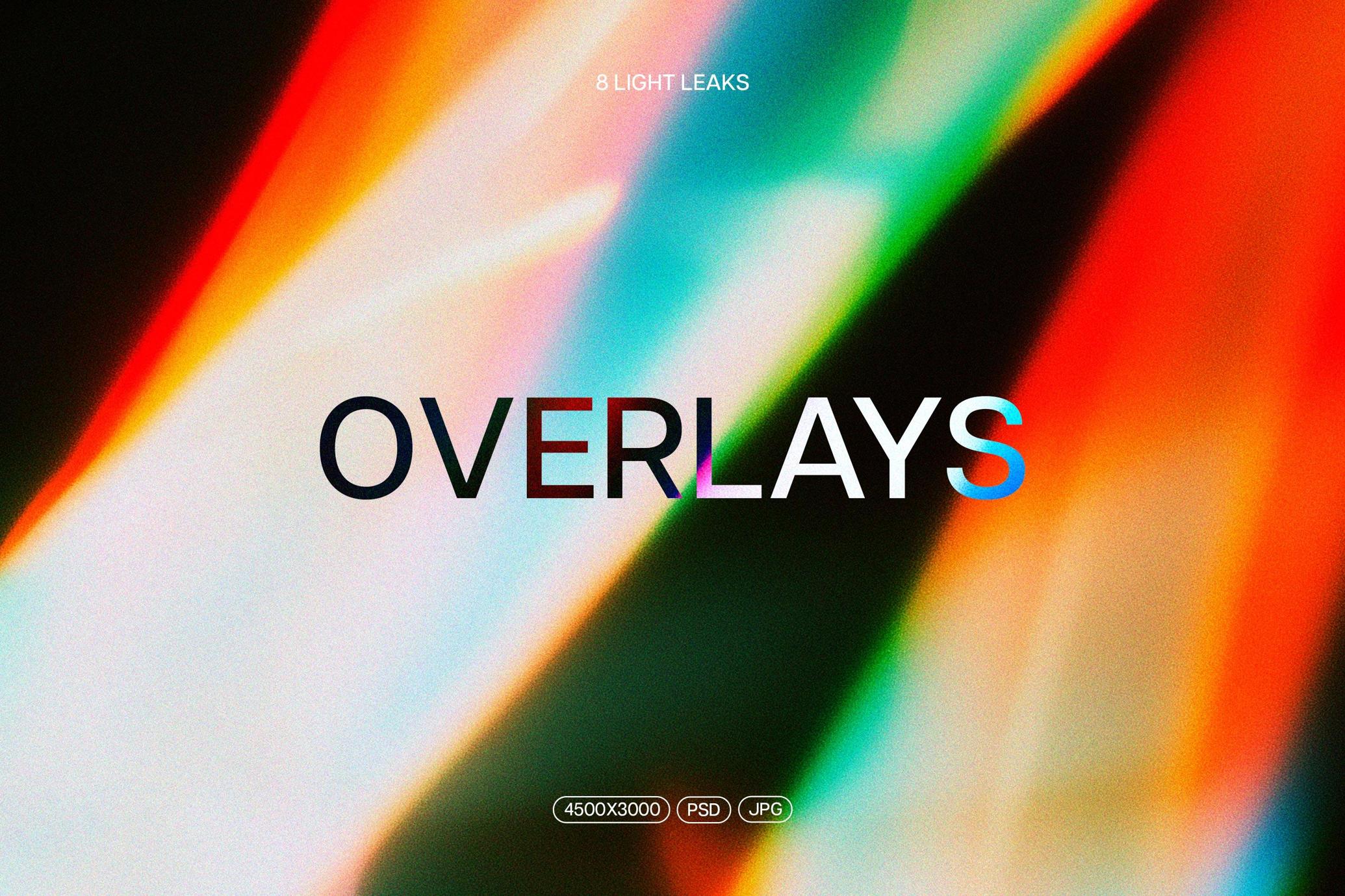 Vibrant Light Leaks Overlays
