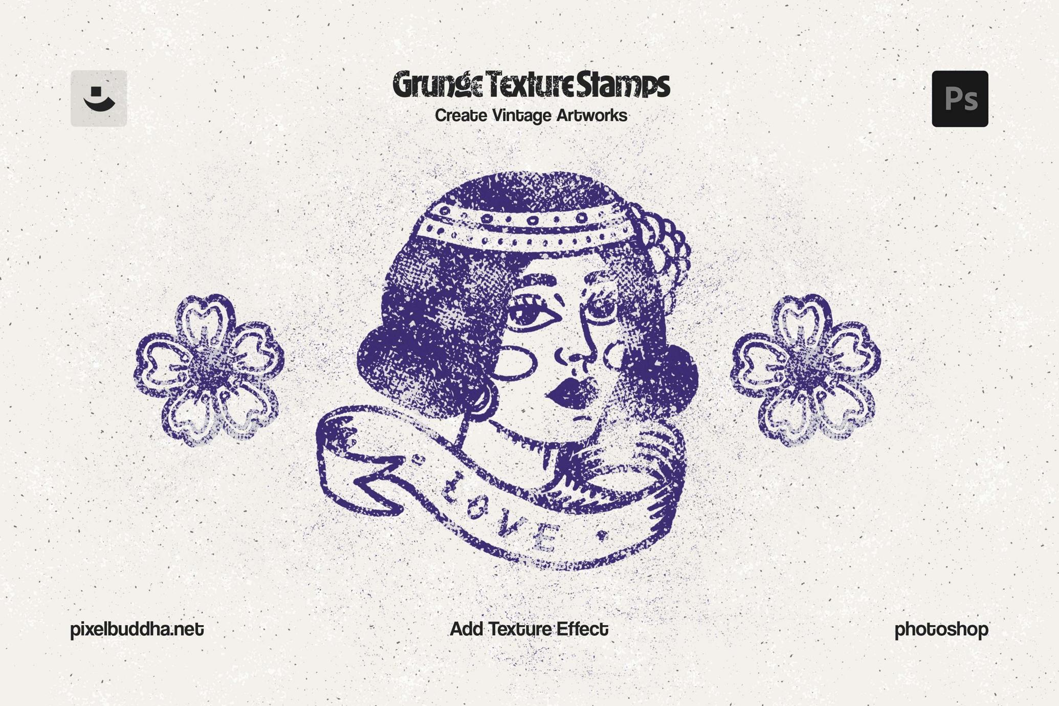 Grunge Stamp Photoshop Brushes