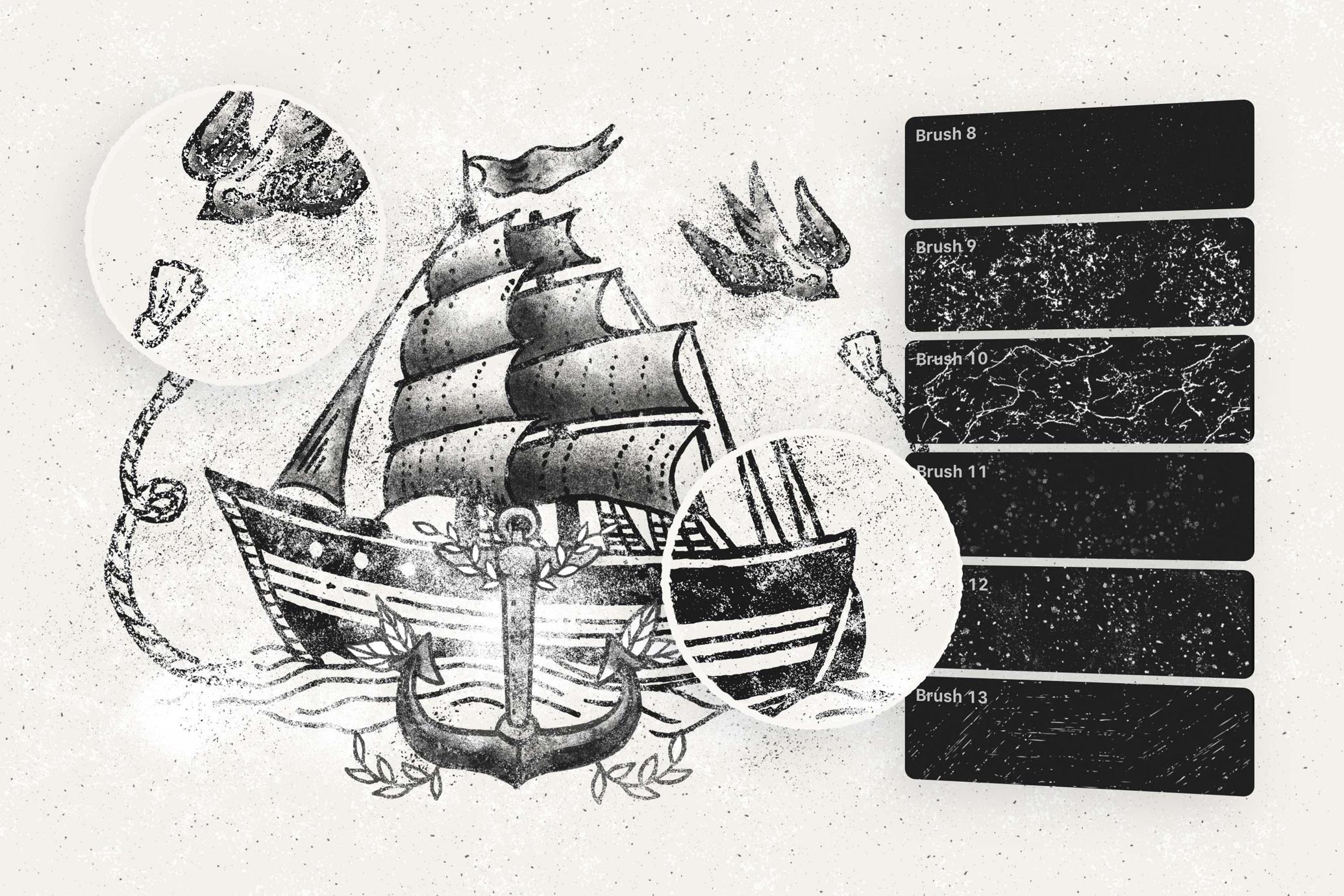 Grunge Stamp Affinity Brushes