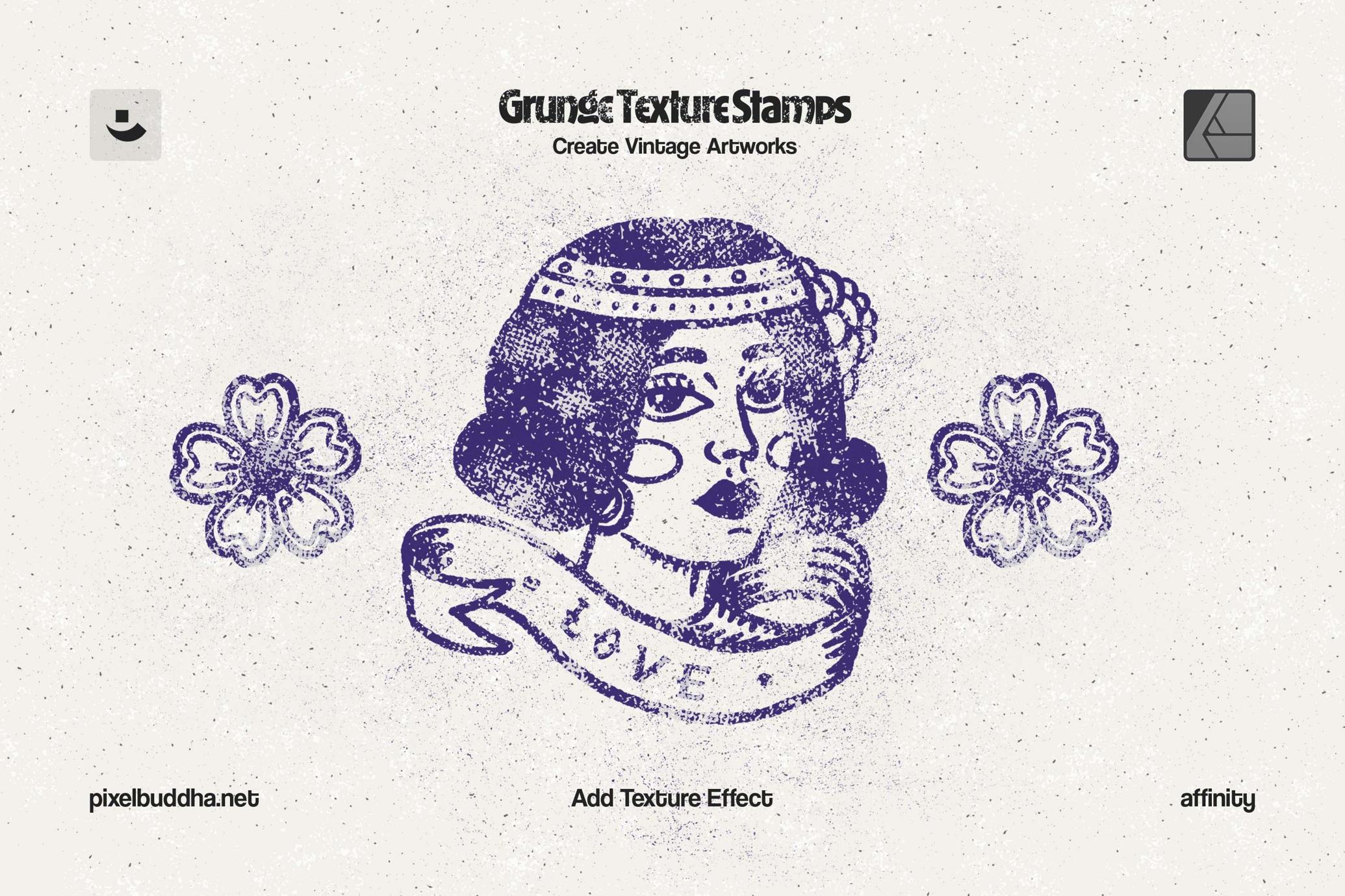 Grunge Stamp Affinity Brushes