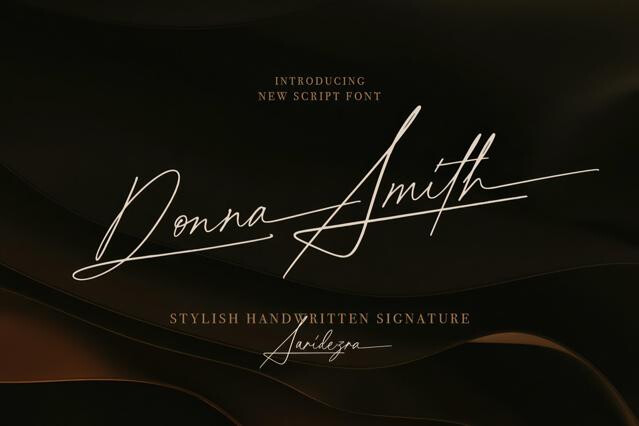 Donna Smith — Stylish Signature Font