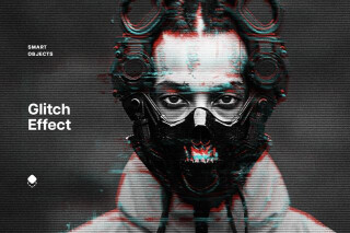 Glitching Monitor Photo Effect