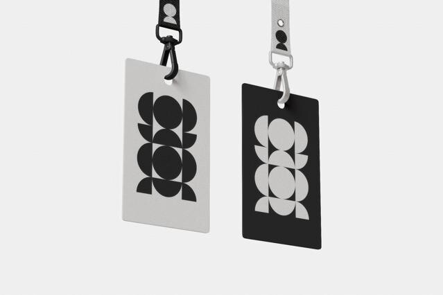 ID Cards on Strap Mockup