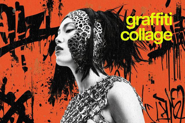 Urban Graffiti Collage Photo Effect