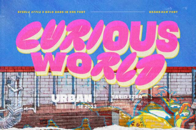 Curious World — Fancy Bold Font